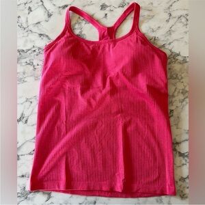 lululemon athletica Ribbed Racerback Tank Top - Bright Pink